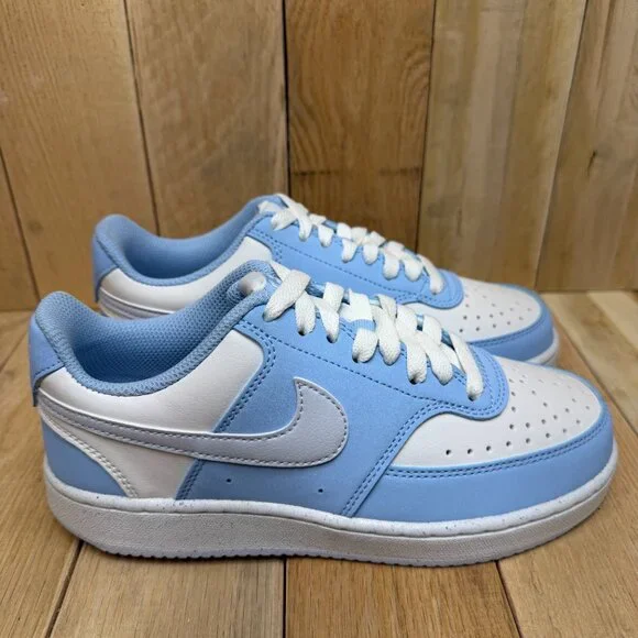 Nike Womens Court Vision LO P NBK Size 5.5 Summit White/Football Grey IM1652-100 - Picture 3 of 15